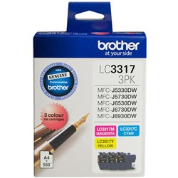 BROTHER LC3317 INKJET CART Colour Value Pack