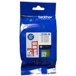 BROTHER LC3319XLBK BLACK INK CARTRIDGE LC3319 3000 pages