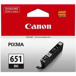 CANON INKJET CLI651 CARTRIDGE Black iP7260 MG6360 MG5460 651