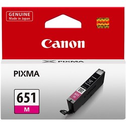 CANON INKJET CLI 651 CARTRIDGE Magenta iP7260 MG6360 MG5460 651