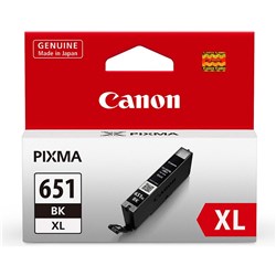 CANON CLI 651XLBK XL INK TANK Black XL iP7260 MG6360 MG5460 651 black