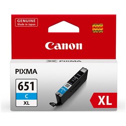 CANON CLI 651XLC XL INK TANK Cyan XL iP7260 MG6360 MG5460 651