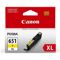 CANON CLI 651XLY XL INK TANK Yellow XL iP7260 MG6360 MG5460