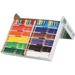 CRAYOLA TRIANGULAR PENCILS 240 Assorted Classpack 12 Colour
