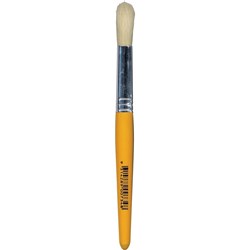 EDVANTAGE STUBBY PAINT BRUSHES Stubby Round Hogs Hair Bristle Brush - Wooden