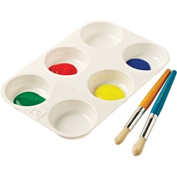 EC PAINT PALETTE NO 8 6 Well 257x180mm