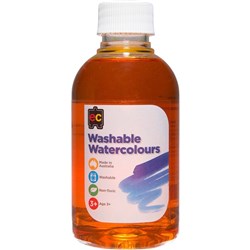 EC WASHABLE WATERCOLOUR PAINTS 250ml Yellow