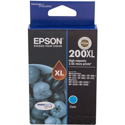 EPSON 200 CYAN H/YIELD INK CARTRIDGE