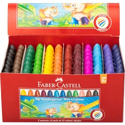 FABER-CASTELL CHUBLET CRAYONS Wax Crayons Pack of 96