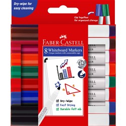 Faber-Castell Connector Marker Whiteboard Assorted Pack Of 8