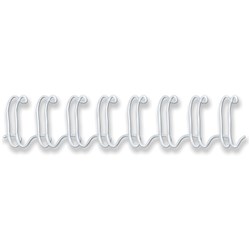 Fellowes Wire Binding Combs 11mm 34 Loop White Pack of 100