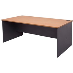 RAPID WORKER OPEN DESK BEECH & IRONSTONE 1800 x 750