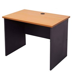 RAPID WORKER OPEN DESK 900 x 600 BEECH & IRONSTONE