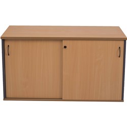 RAPID WORKER CREDENZA 1200W x 730H x 450D BEECH & IRONSTONE
