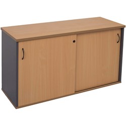 RAPID WORKER CREDENZA 1800mm x 730H BEECH & IRONSTONE