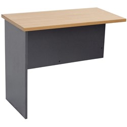 RAPID WORKER DESK RETURN 450 x 900 BEECH & IRONSTONE