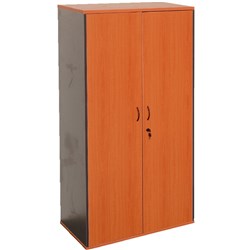 RAPID WORKER WALL UNIT FULL DOOR 1800H X 900W X 450D CHERRY & IRONSTONE