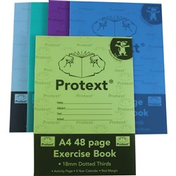 PROTEXT EXERCISE BOOK A4 48pgs 18mm D T Dog