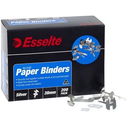 ESSELTE PAPER BINDERS 38MM BOX OF 200