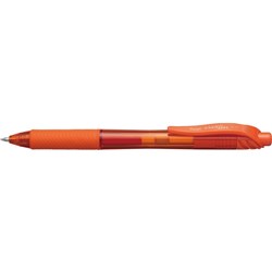 Pentel Bl107 Energel X Gel Pen Retractable Fine 0.7mm Orange