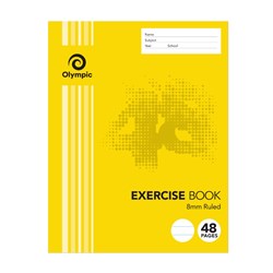 OLYMPIC STRIPE EXERCISE BOOKS 48Page 8mm Ruled 225x175