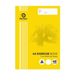 OLYMPIC STRIPE A4 EXERCISE BOOK 48PG 11MM RULED