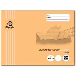 TUDOR NOTEBOOK NSW PRIMARY 32 Page L/SCAPE BLANK SALMON