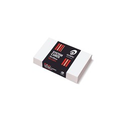 OLYMPIC SYSTEM CARDS 75mm x 125mm PLAIN WHITE PKT100