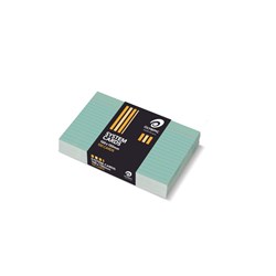RULED SYSTEM CARDS GREEN 6 x 4 PKT100