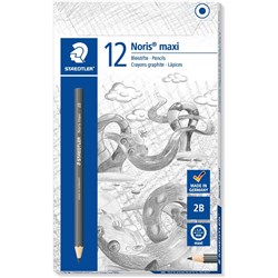 NORIS CLUB MAXI LEARNER PENCIL Graphite 2B Box of 12