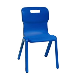 TITAN T4 1 PIECE CHAIR PLASTIC 380H BLUE