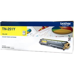 BROTHER TN251 TONER CART Yellow Up to 1.4k Pages TN251Y