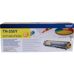 BROTHER TN255 H/YIELD TONER Yellow Up to 2.2k Pages TN255Y