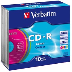 CD-R 52X 700MB JEWEL CASE BOX10 BOX10