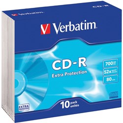 CD-R 80MIN SLIM CASE 10PK 52X 10PK SLIM CASE PCK10
