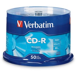 CD-R 80MIN 50PK SPINDLE 52X 94961 PKT50