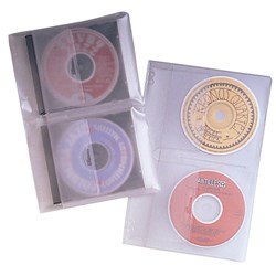 FELLOWES BINDER SHEET CD/3.5 DISKETTE PACK CD - 2 Capacity P/She PK10