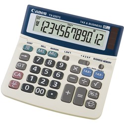 CALCULATOR- ONE TOUCH TAX 12 DIGIT TX-220TS