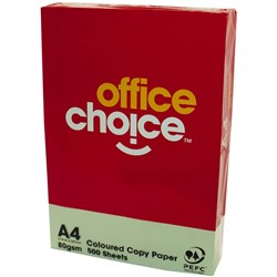 OFFICE CHOICE TINTS GREEN A4 COPY PAPER 80GSM