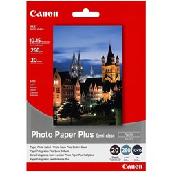 CANON S/GLOSS PHOTO PAPER 6X4 1686B012AA 20 Sheet 260Gsm