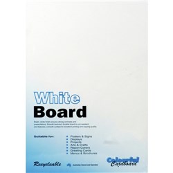 COLOURFUL CARDBOARD WHITE BOARD A3 200GSM - 3 SHEET PK50