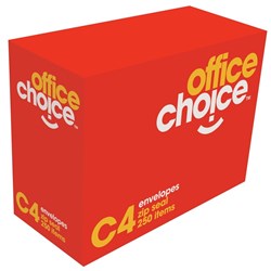 ENVELOPE- WHITE C4 324X229 OFFICE CHOICE 427004 BX250