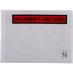 CUMBERLAND PACKAGING ENVELOPES Document Enclosed Bx1000 size 155 x 115mm