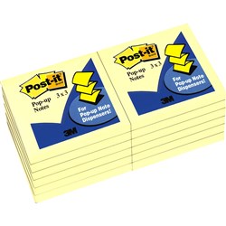 NOTE - POST IT 3M POP-UP REFILL R330-YW YELLOW 76 X 76MM