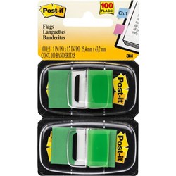 POST-IT FLAG TWIN PACKS 680-GN2 GREEN TWIN