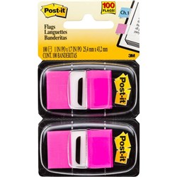 680-BP2 POST-IT FLAGS -TWIN PACK PINK TWIN