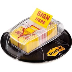 POST-IT FLAGS & DESK DISPENSER 680-HVSH Desk Grip Sign Here Pack Of 200