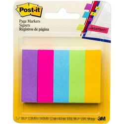 POST-IT PAGE MARKERS 670-5AU 15x50mm Ultra Wide PKT 5