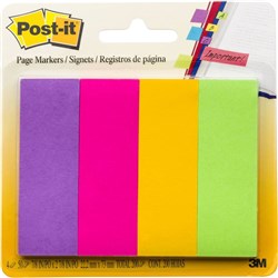 POSTIT 6714AU PAGE MARKERS Ultra 200 Asstd 22x73mm