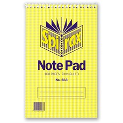 BOOK- NOTE SHORTHAND SPIRAX 563 100 PAGE